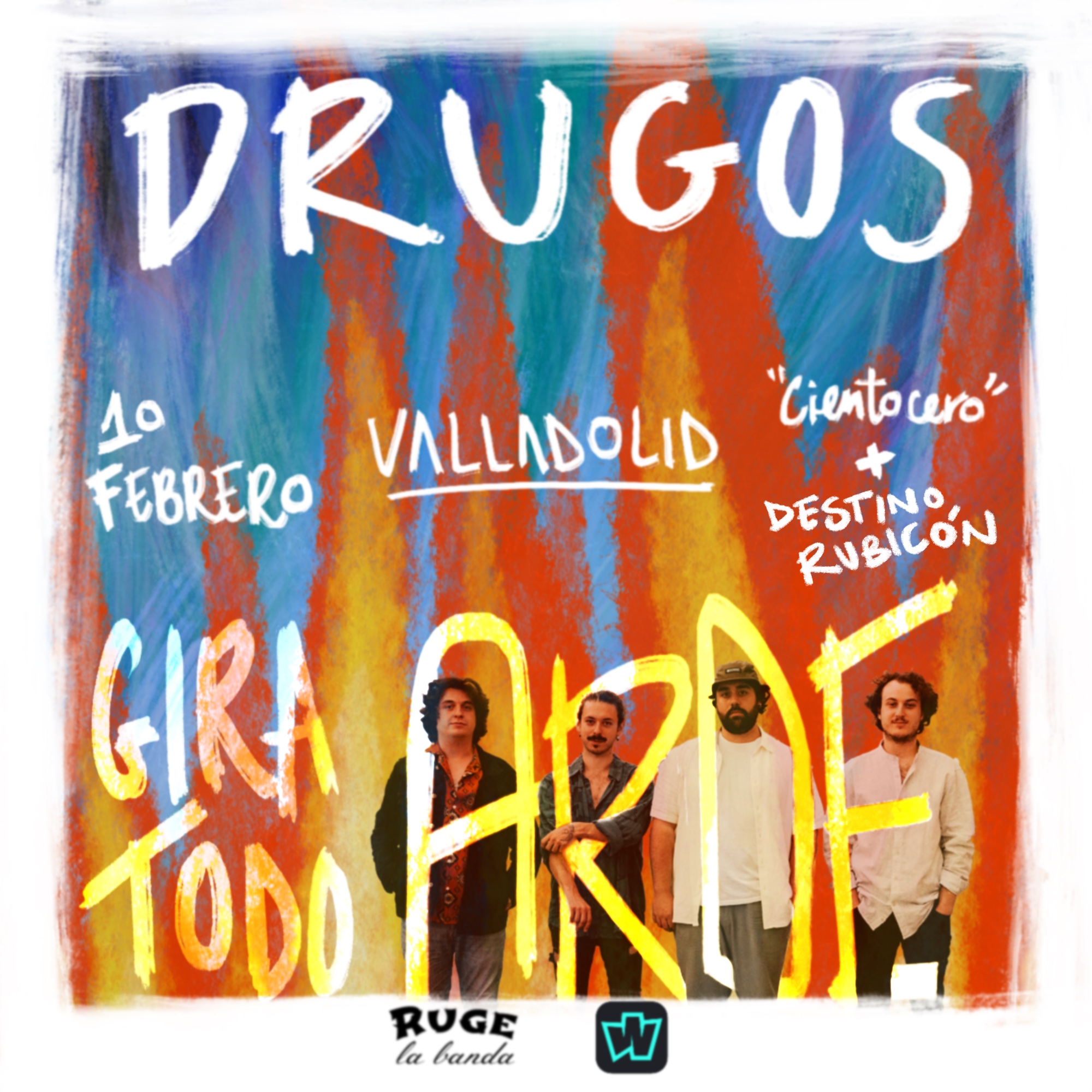 Fotografía promocional de Drugos - Cientocero, Valladolid - 10 febrero + Destino Rubicón