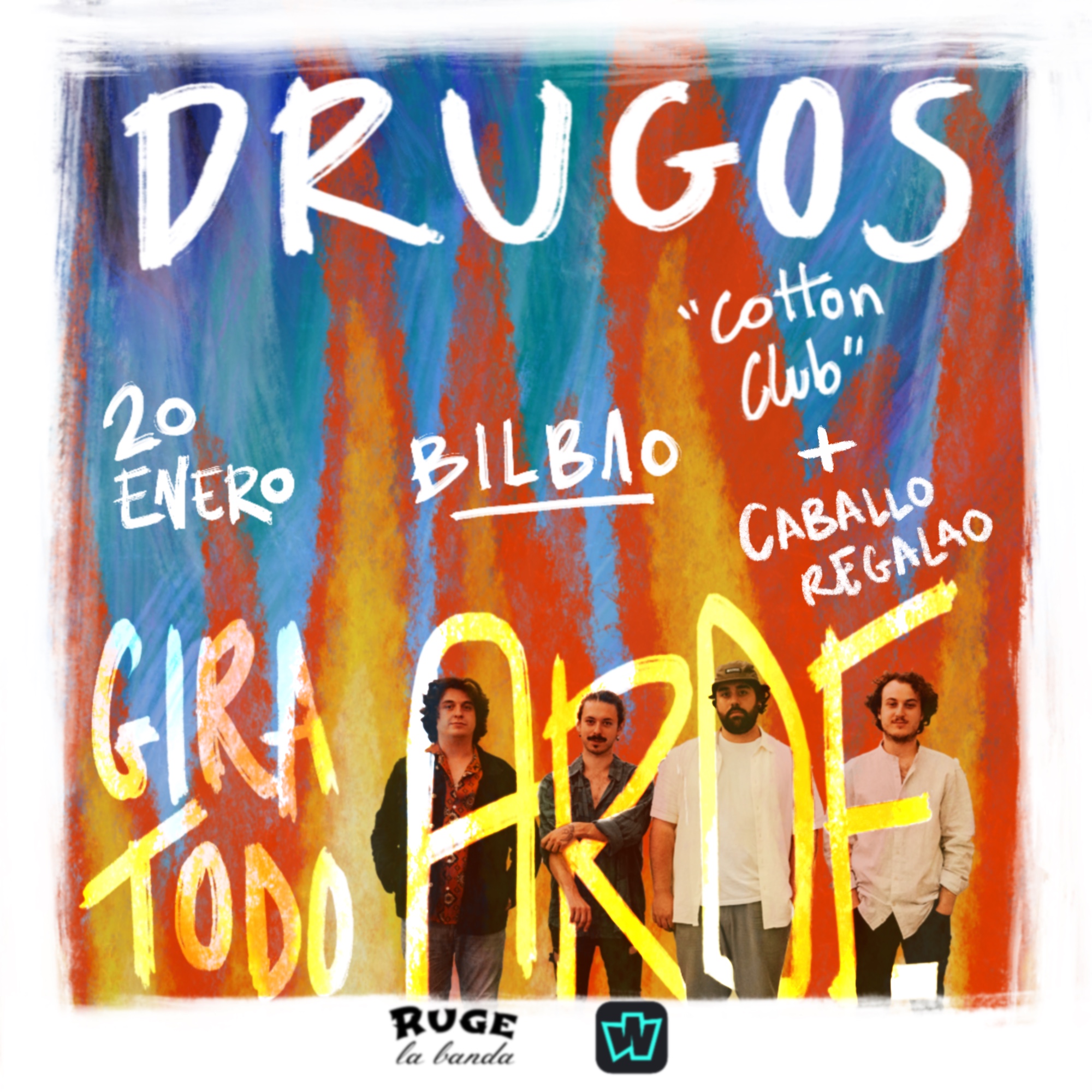 Fotografía promocional de Drugos - Cotton Club, Bilbao - 20 enero + Caballo Regalado