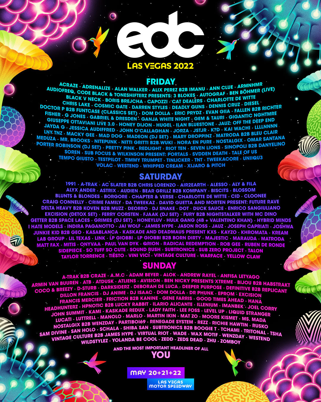 Fotografía promocional de EDC Las Vegas 2022