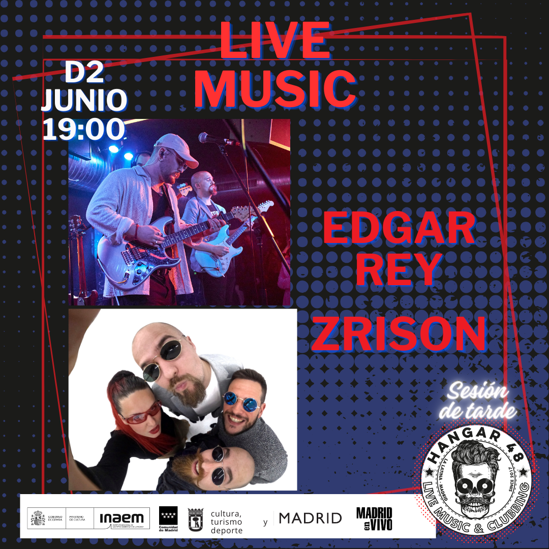Fotografía promocional de EDGAR REY + ZRISON EN HANGAR48