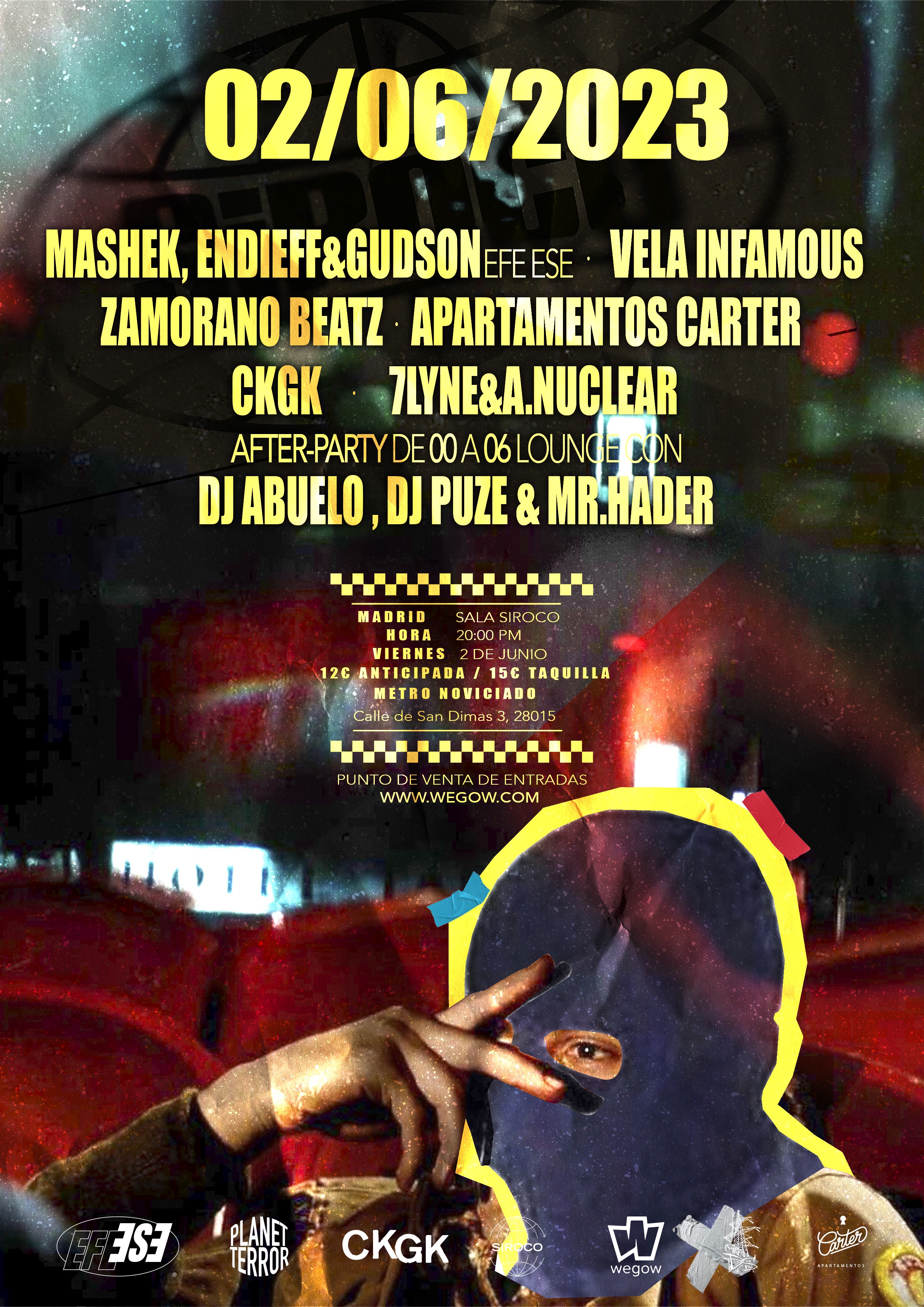 Fotografía promocional de EFE ESE + ZAMORANO BEATZ & VELA INFAMOUS + APARTAMENTOS CARTER + CKGK + 7LYNE & A. NUCLEAR