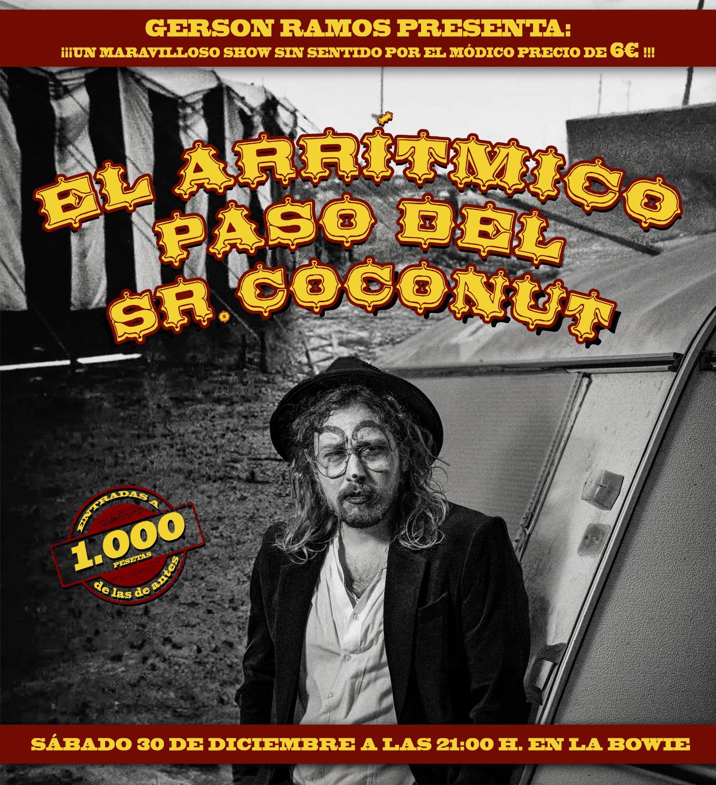 Fotografía promocional de El arrítmico paso del Sr. Coconut