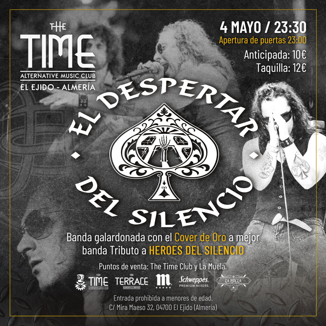 Promotional photograph of EL DESPERTAR DEL SILENCIO EN THE TIME CLUB.