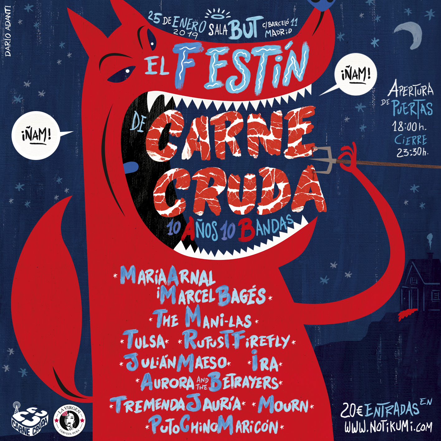 Fotografía promocional de El Festín de Carne Cruda
