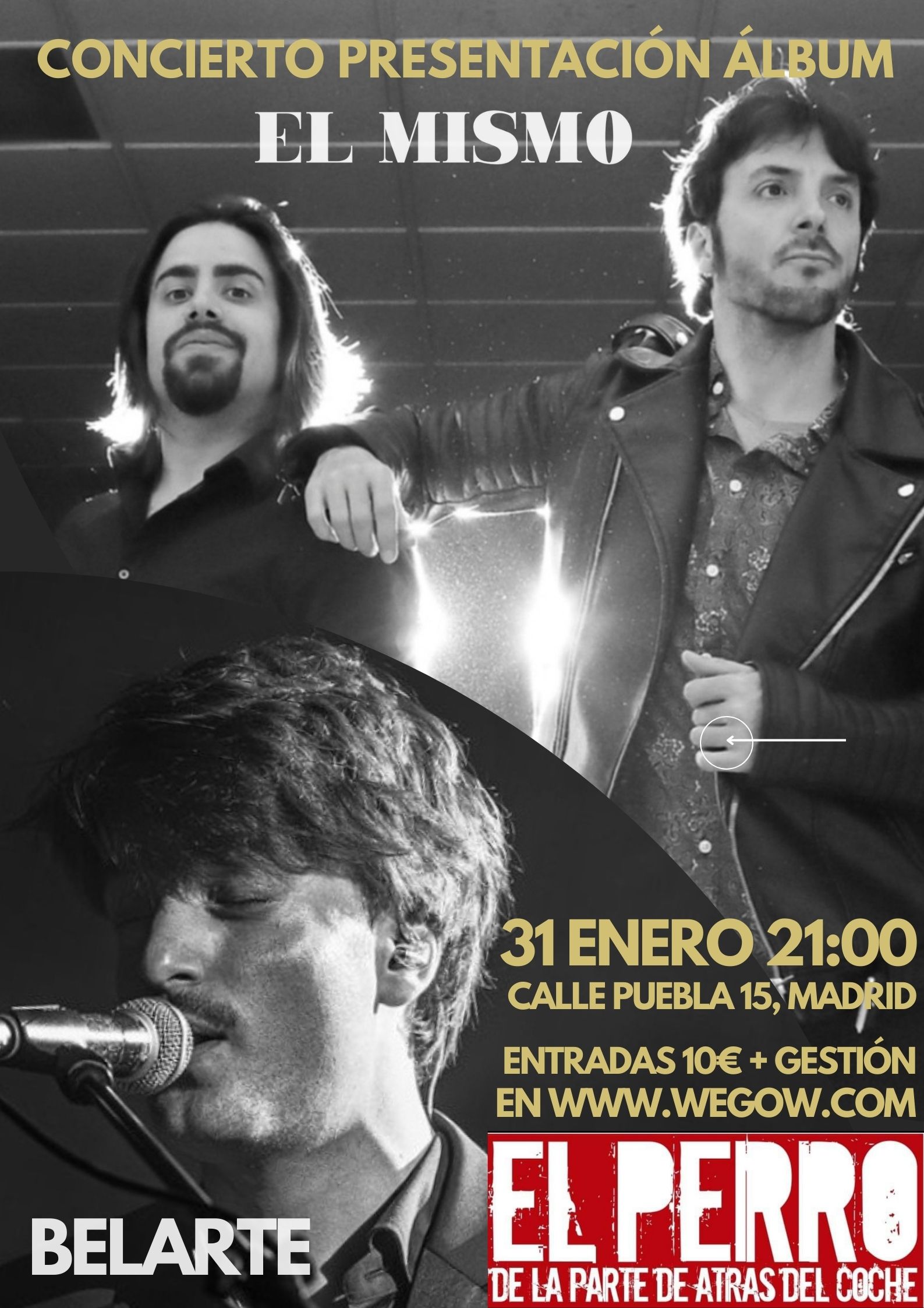 Fotografía promocional de El Mismo y Belarte en El Perro Club