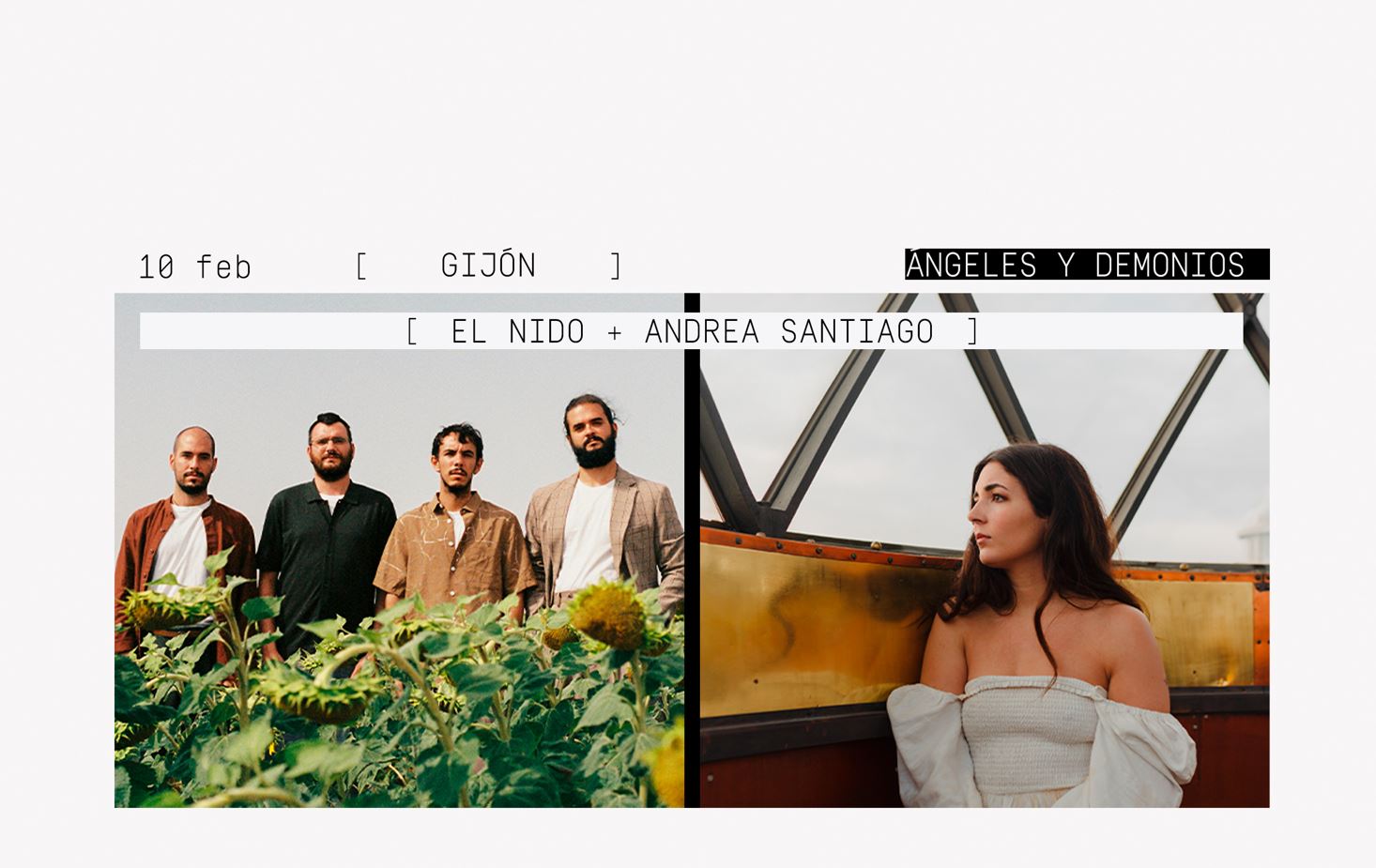 Promofoto von El Nido + Andrea Santiago en Gijón.