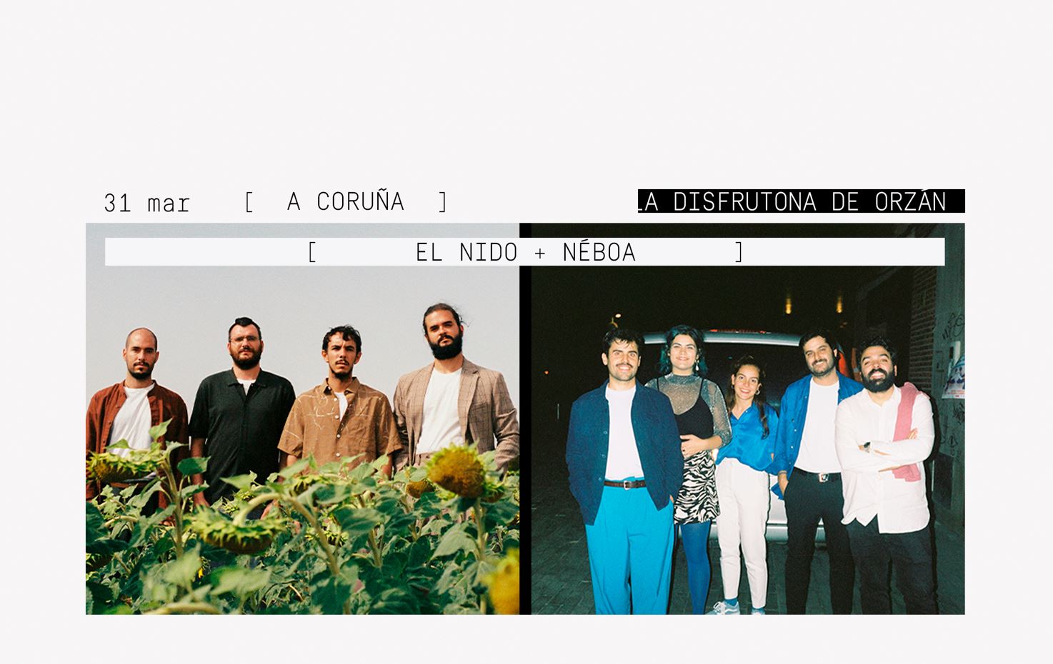 Promofoto von El Nido + Néboa en A Coruña.