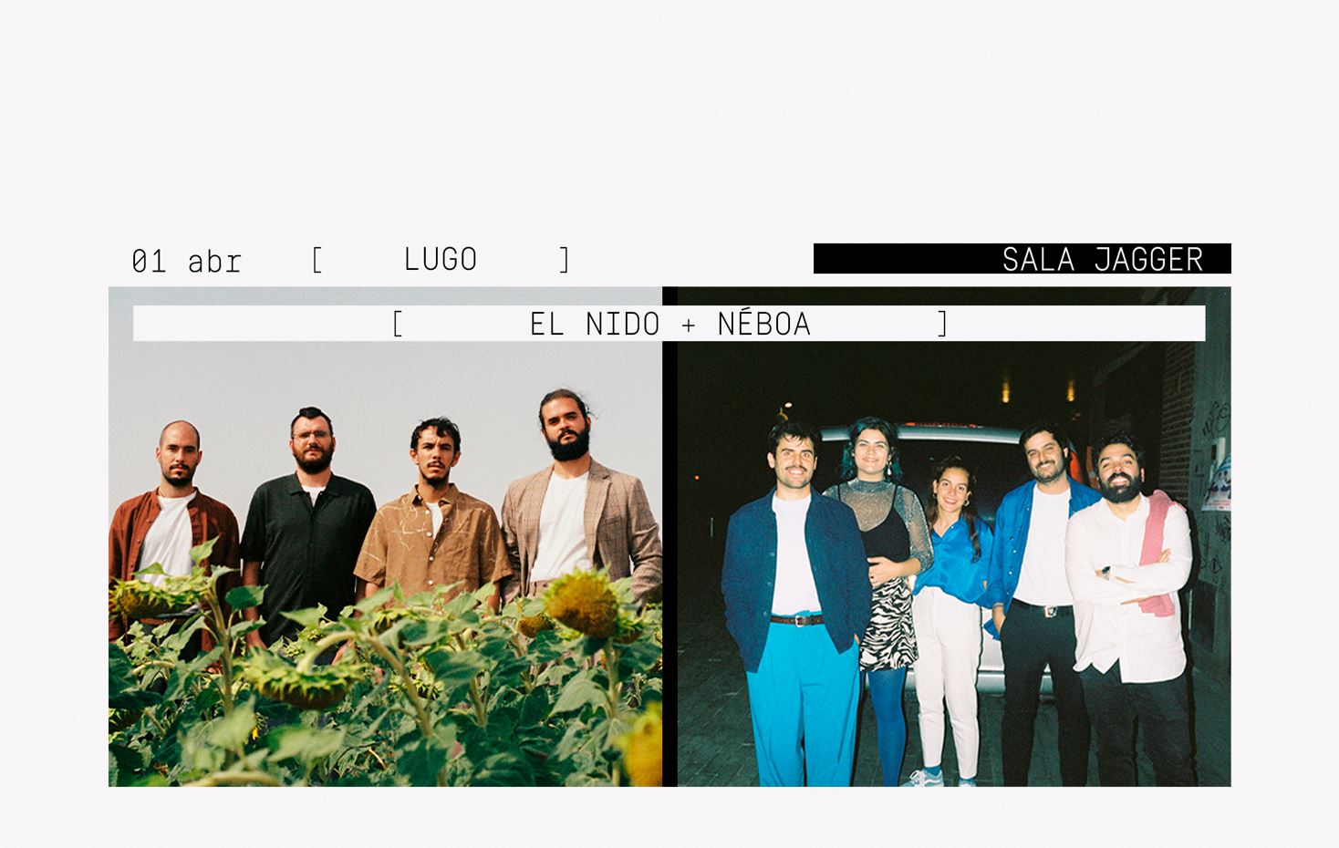 Fotografía promocional de El Nido + Néboa en Lugo