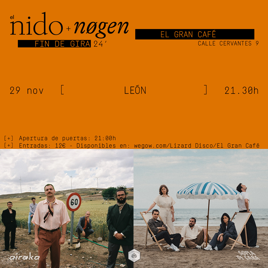 Fotografía promocional de El Nido & Nøgen en Gran Café (León)