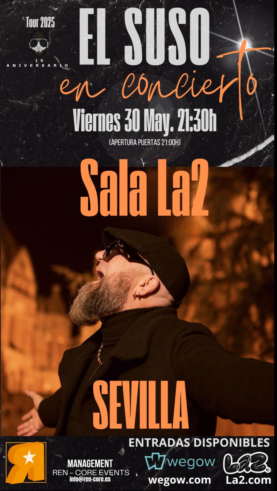 Fotografía promocional de EL SUSO 2025 Sevilla Sala la 2