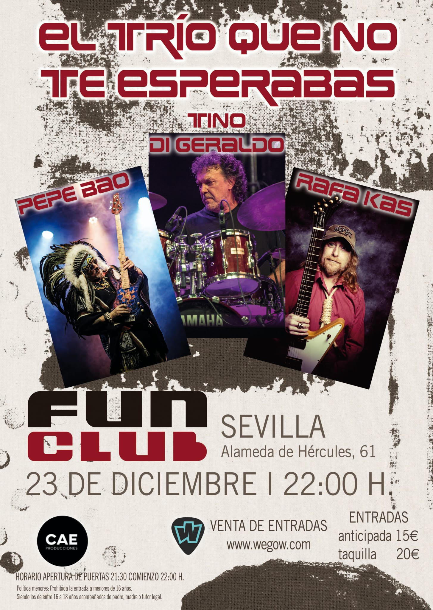 Fotografía promocional de El trío que no te esperabas en Sevilla