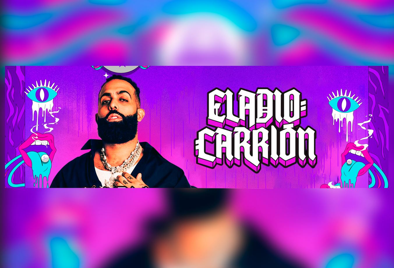 Fotografía promocional de Eladio Carrión en concierto en Punta Umbría