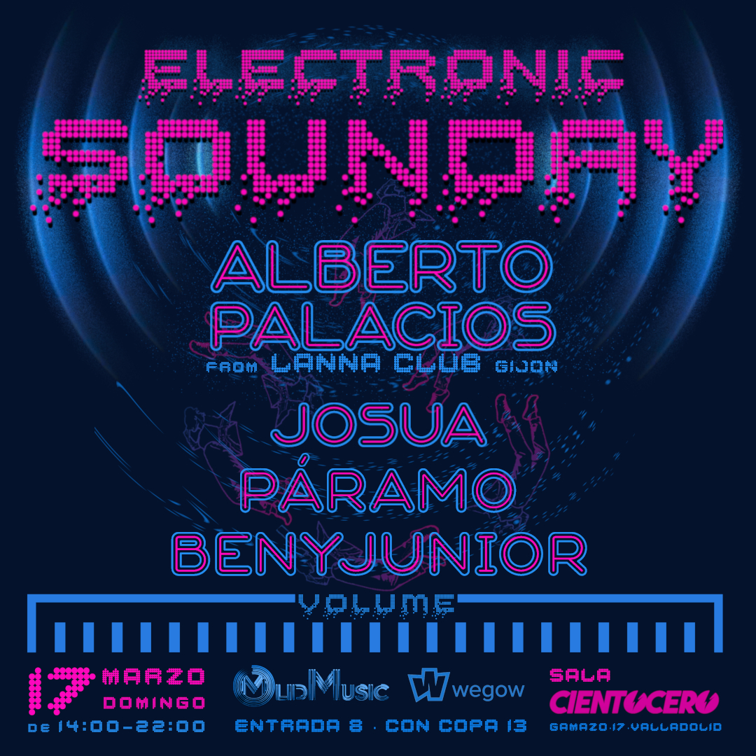 Fotografía promocional de Electronic Sounday 17 marzo sala Cientocero Valladolid
