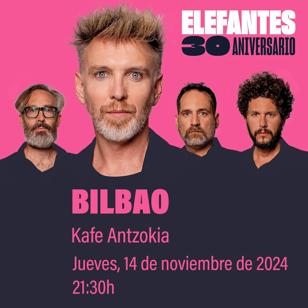 Fotografía promocional de Elefantes en Bilbao | 30 ANIVERSARIO