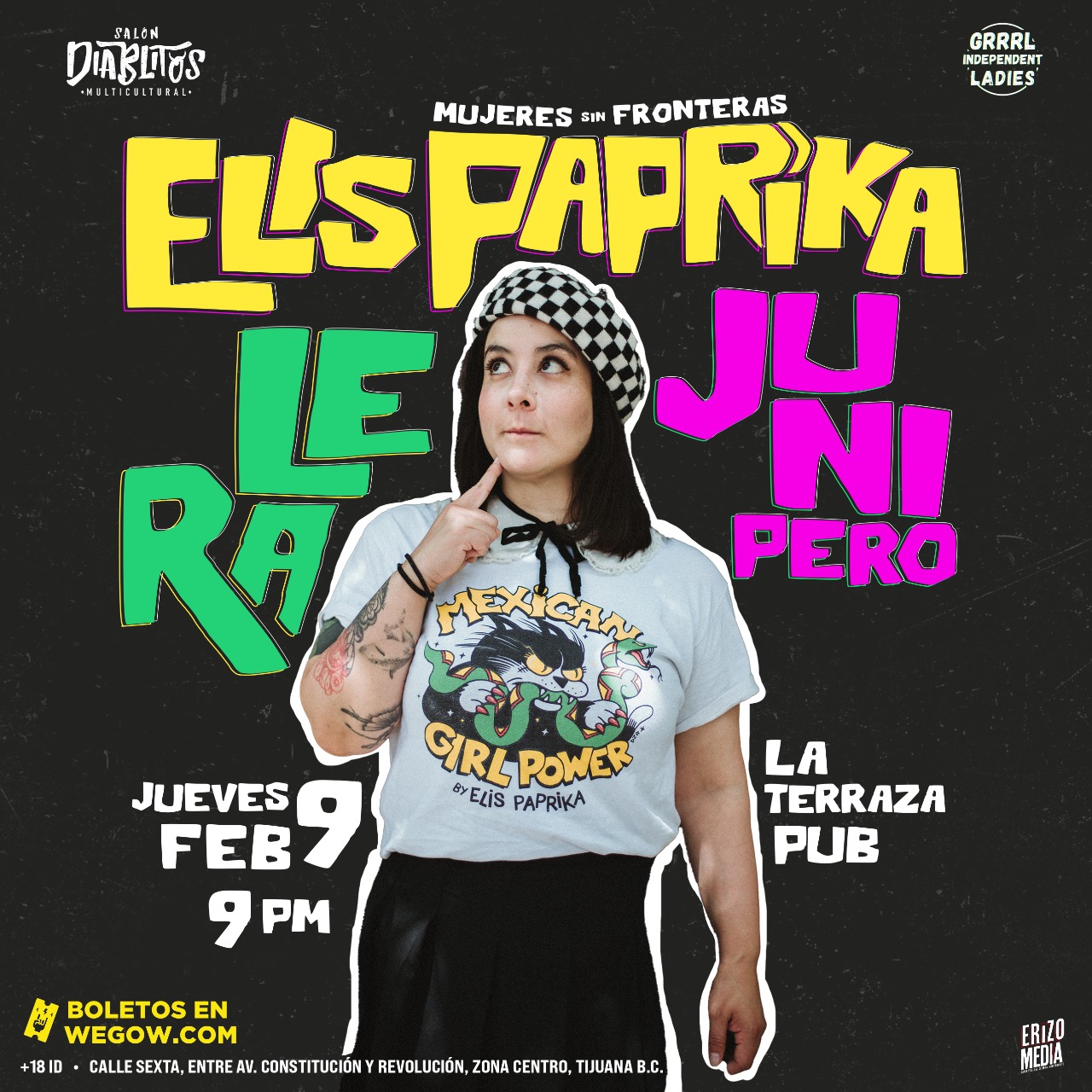 Fotografía promocional de Elis Paprika en Tijuana