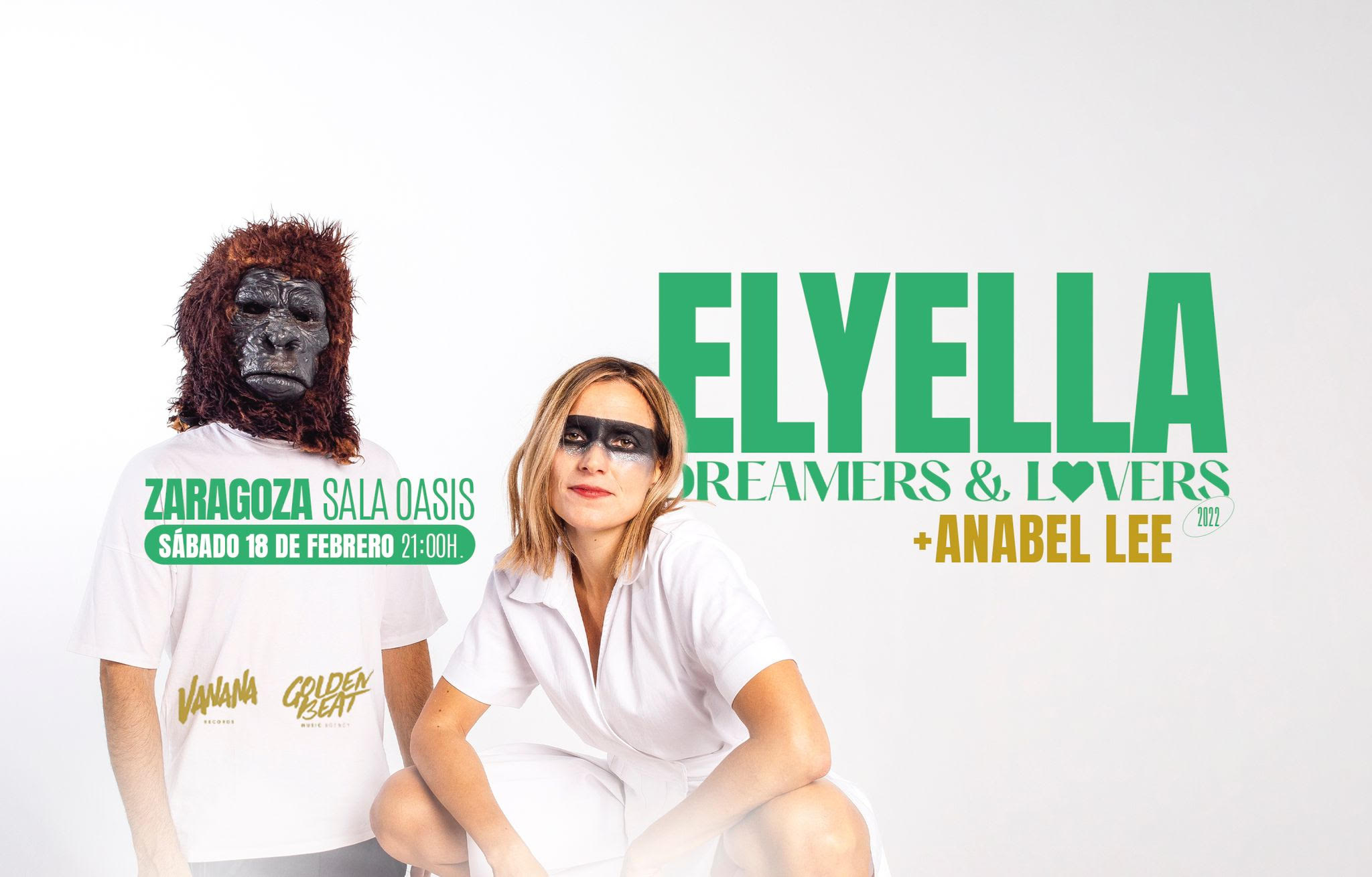 Fotografía promocional de ELYELLA + Anabel Lee en Oasis, Zaragoza