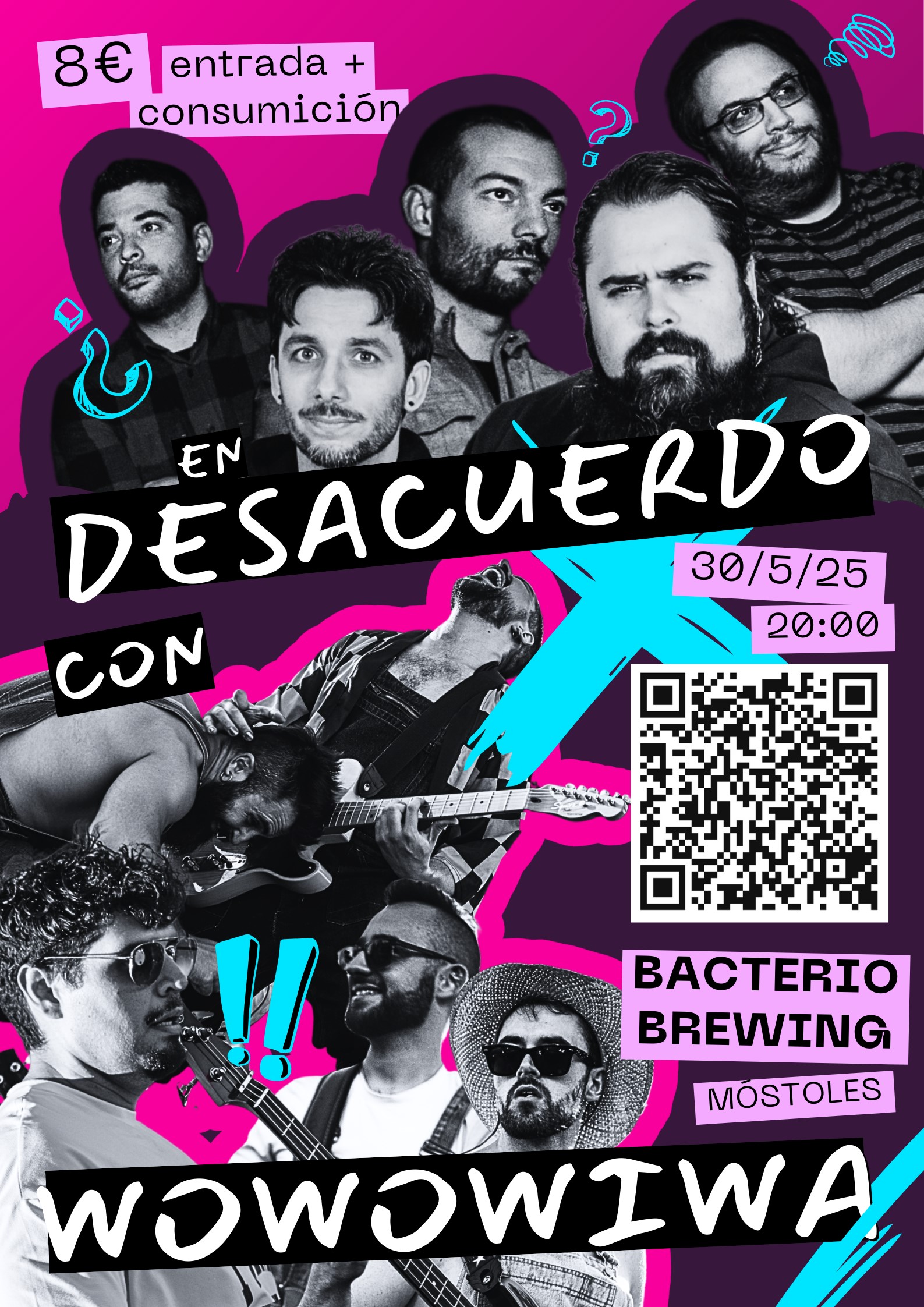 Fotografía promocional de En Desacuerdo con WOWOWIWA