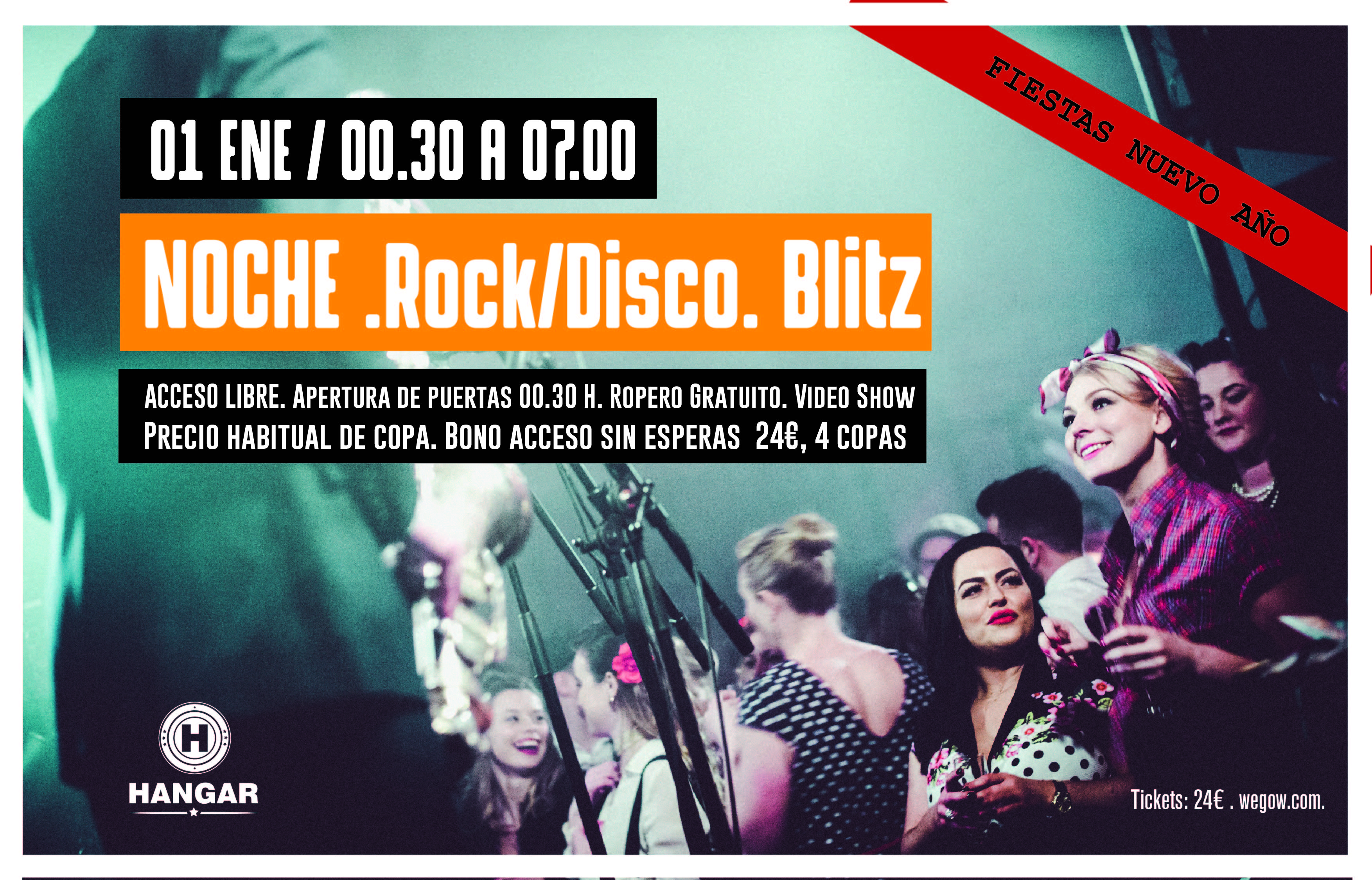 Fotografía promocional de Entradas fin de año 2018 Hangar