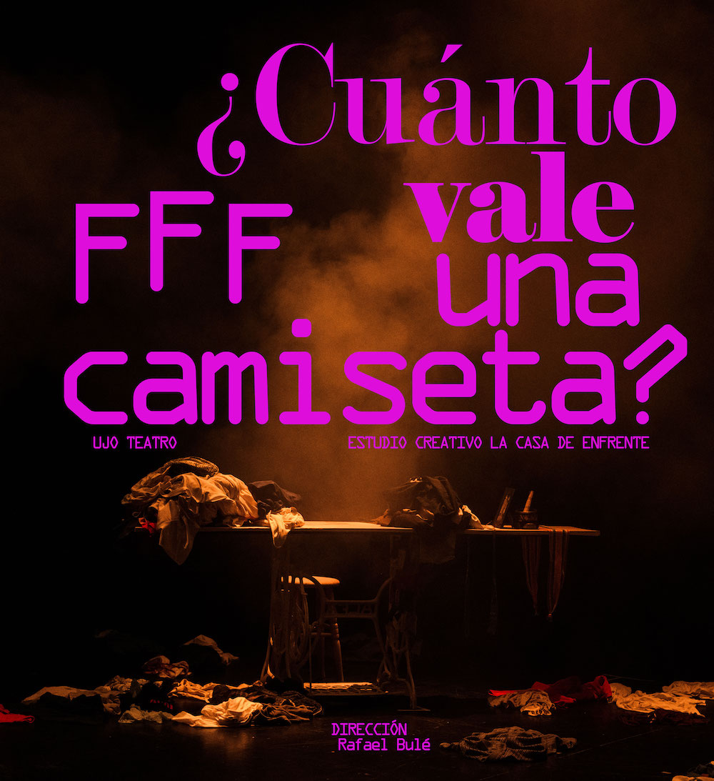 Fotografía promocional de ESCENICA "FFF CUANTO VALE UNA CAMISETA?" en el Contenedor Cultural