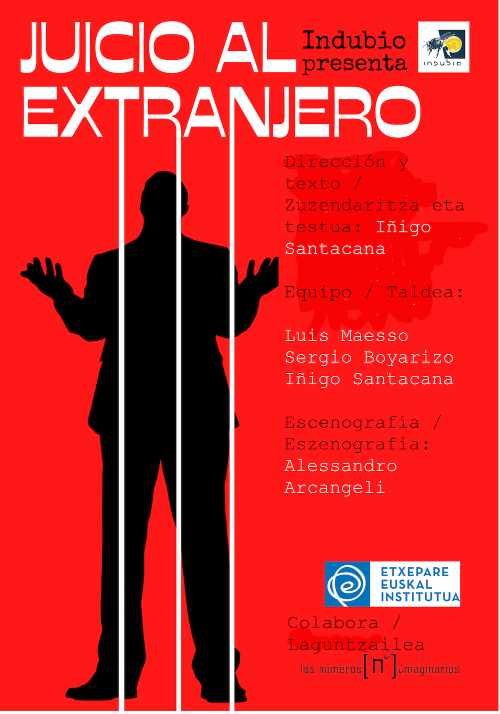 Fotografía promocional de ESCENICA "JUICIO AL EXTRANJERO en el Contenedor Cultural