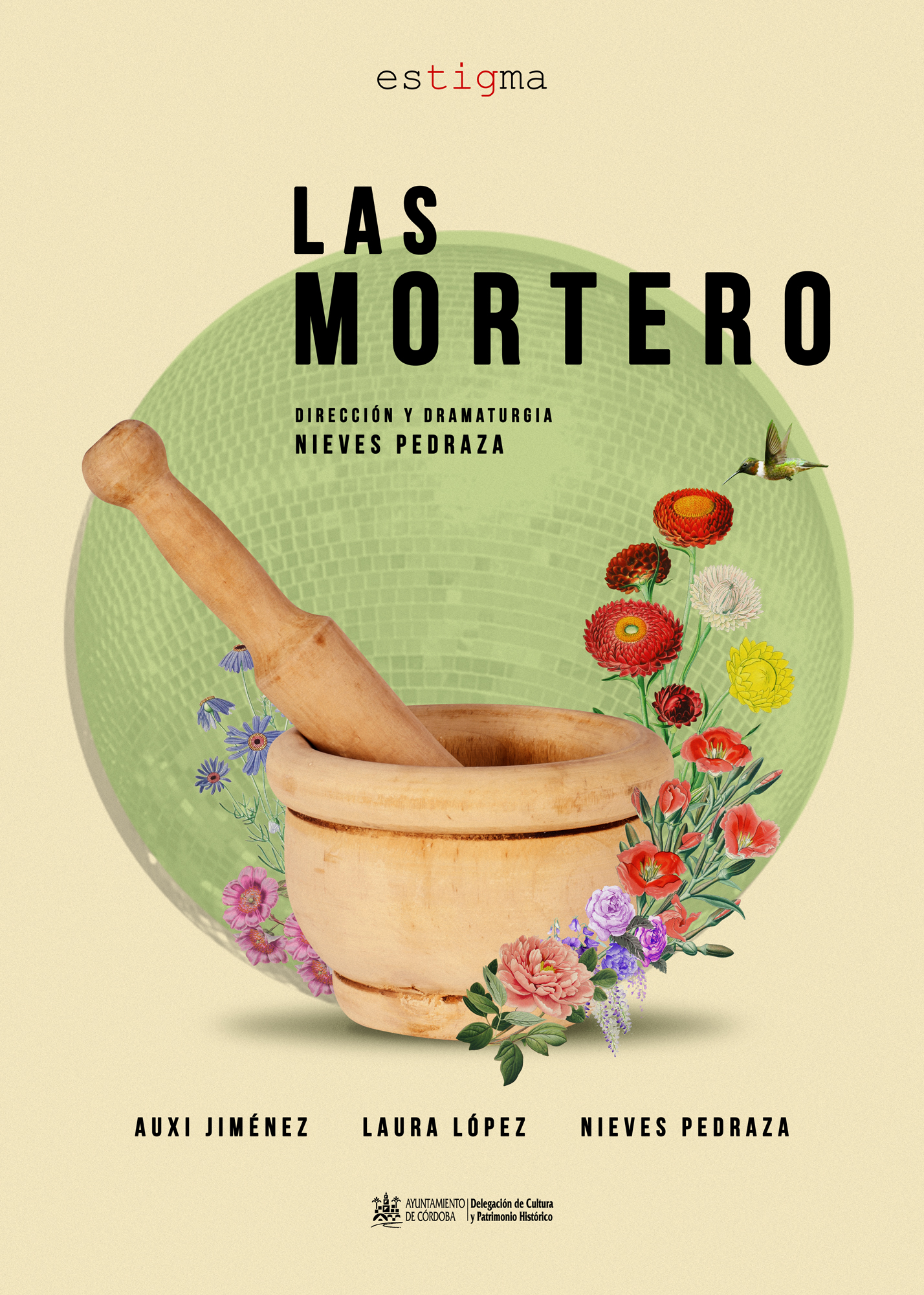 Fotografía promocional de ESCENICA "LAS MORTERO" en el Contenedor Cultural