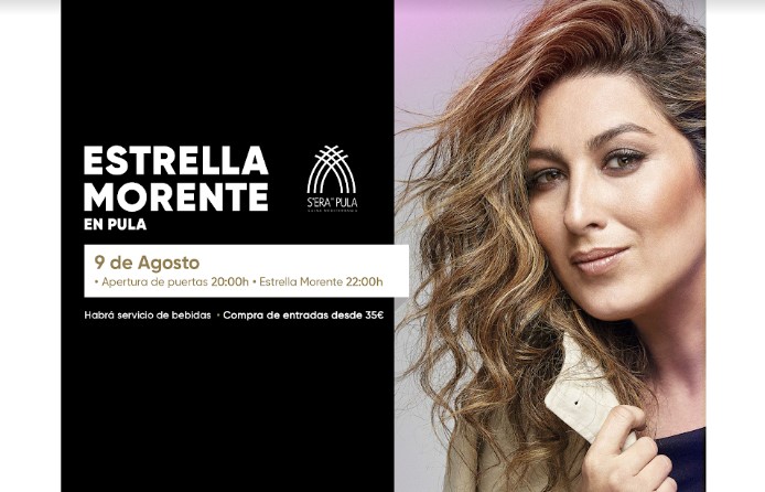 Fotografía promocional de Estrella Morente en Pula Golf Resort