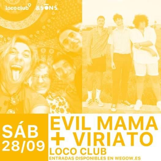 Fotografía promocional de Evil Mama + Viriato en Valencia