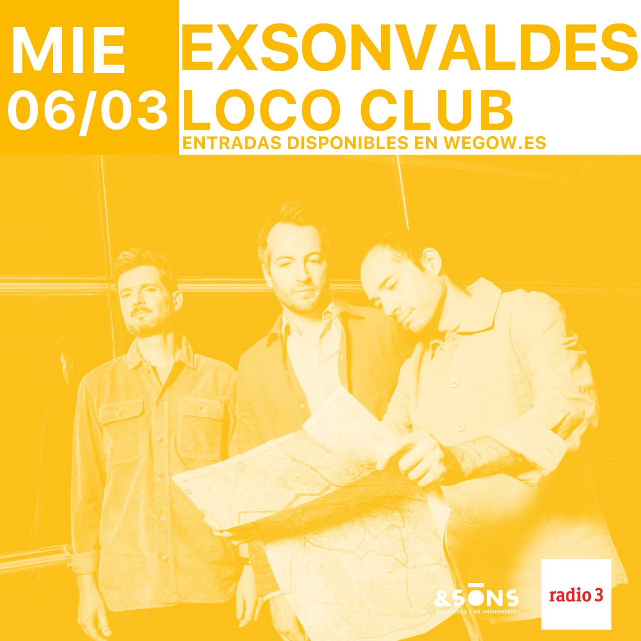 Fotografía promocional de Exsonvaldes en Valencia