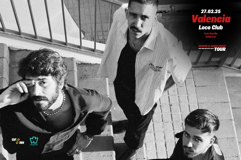 Fotografía promocional de Éxtasis Gira "Siempre el mismo drama cada finde que estoy fuera" Valencia