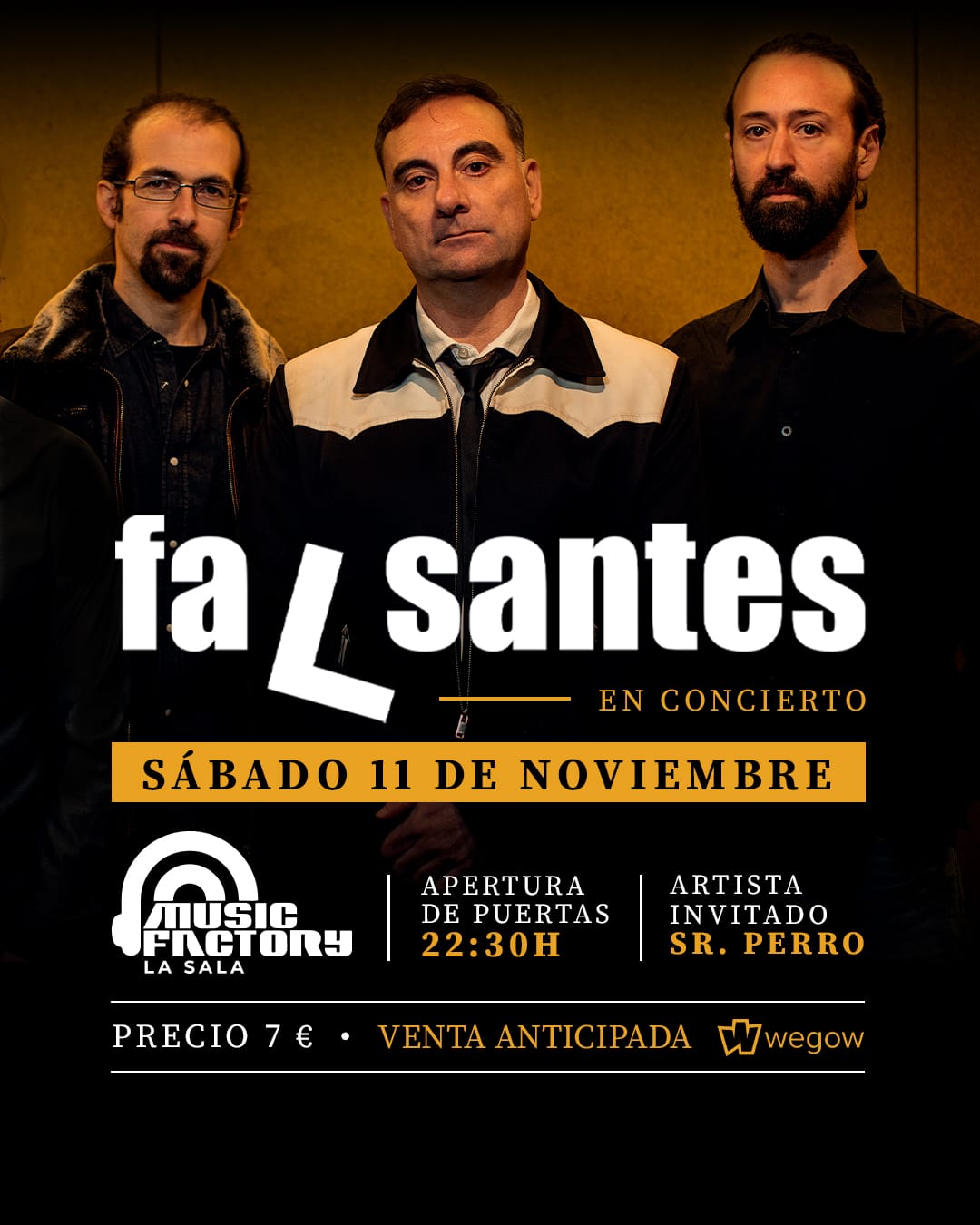 Fotografía promocional de FaLsantes + Sr. Perro en Salamanca