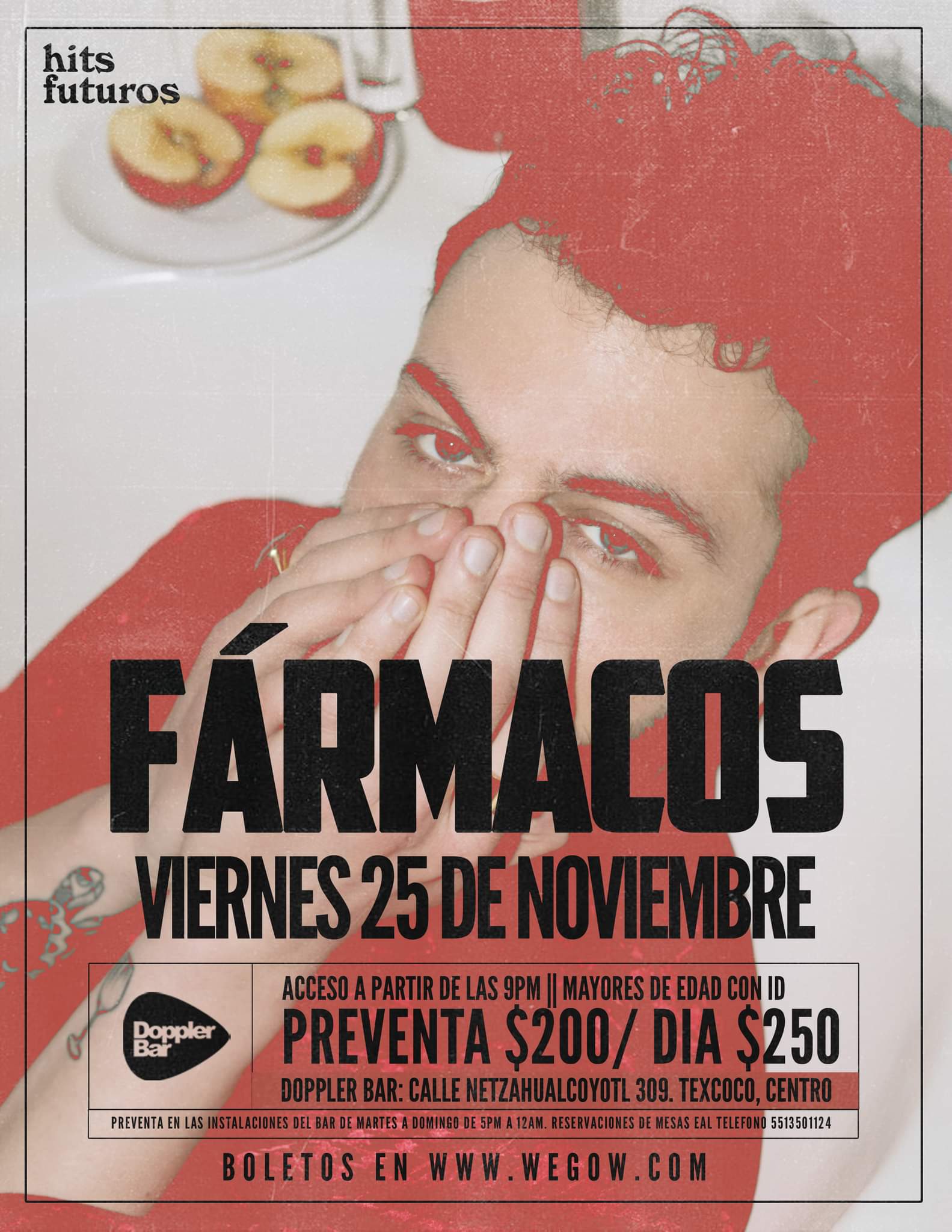 Fármacos concert tickets for Doppler Bar, Texcoco Friday, 25 November 2022  | Wegow Australia