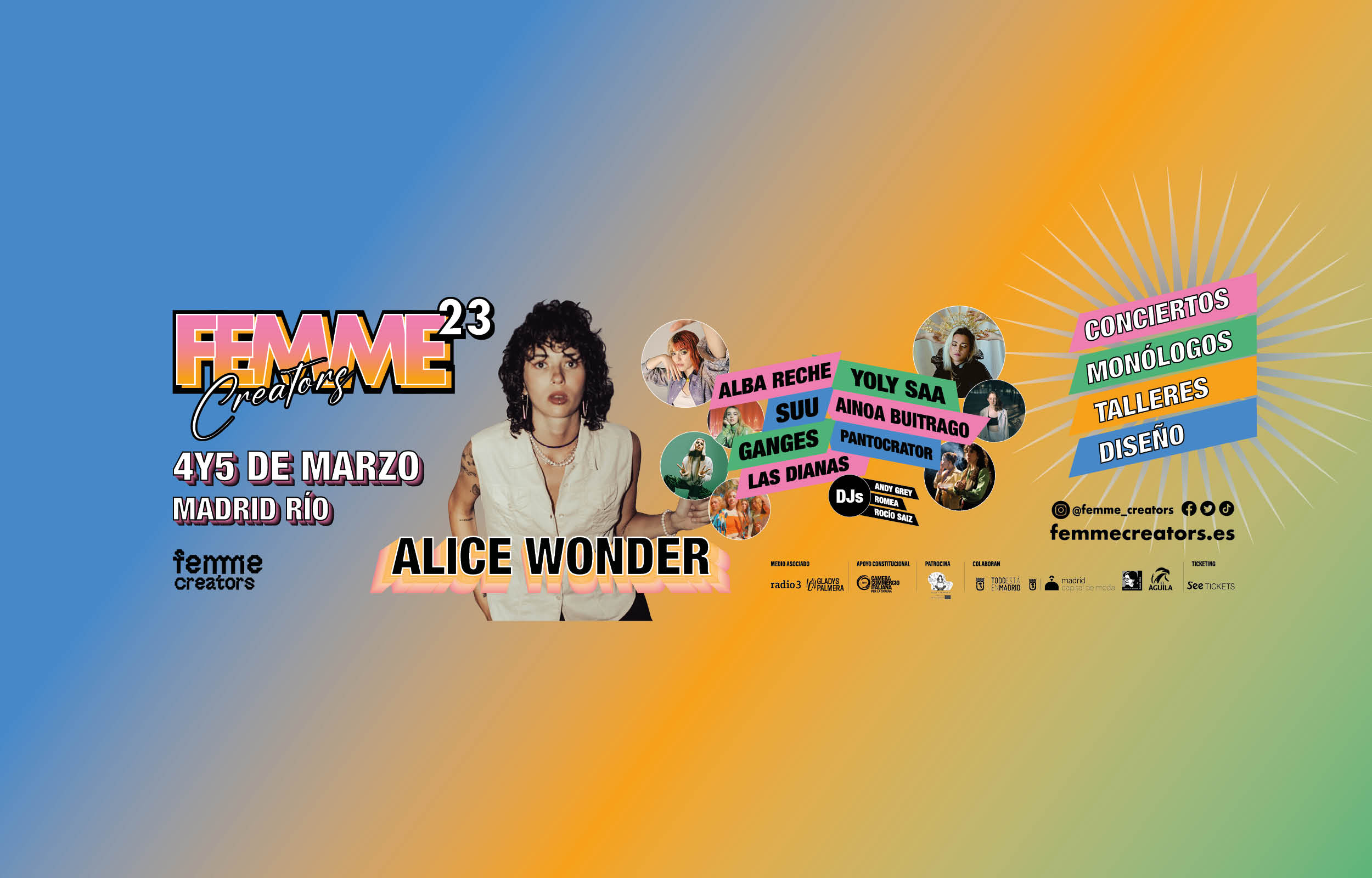 Fotografía promocional de Femme Creators 2023