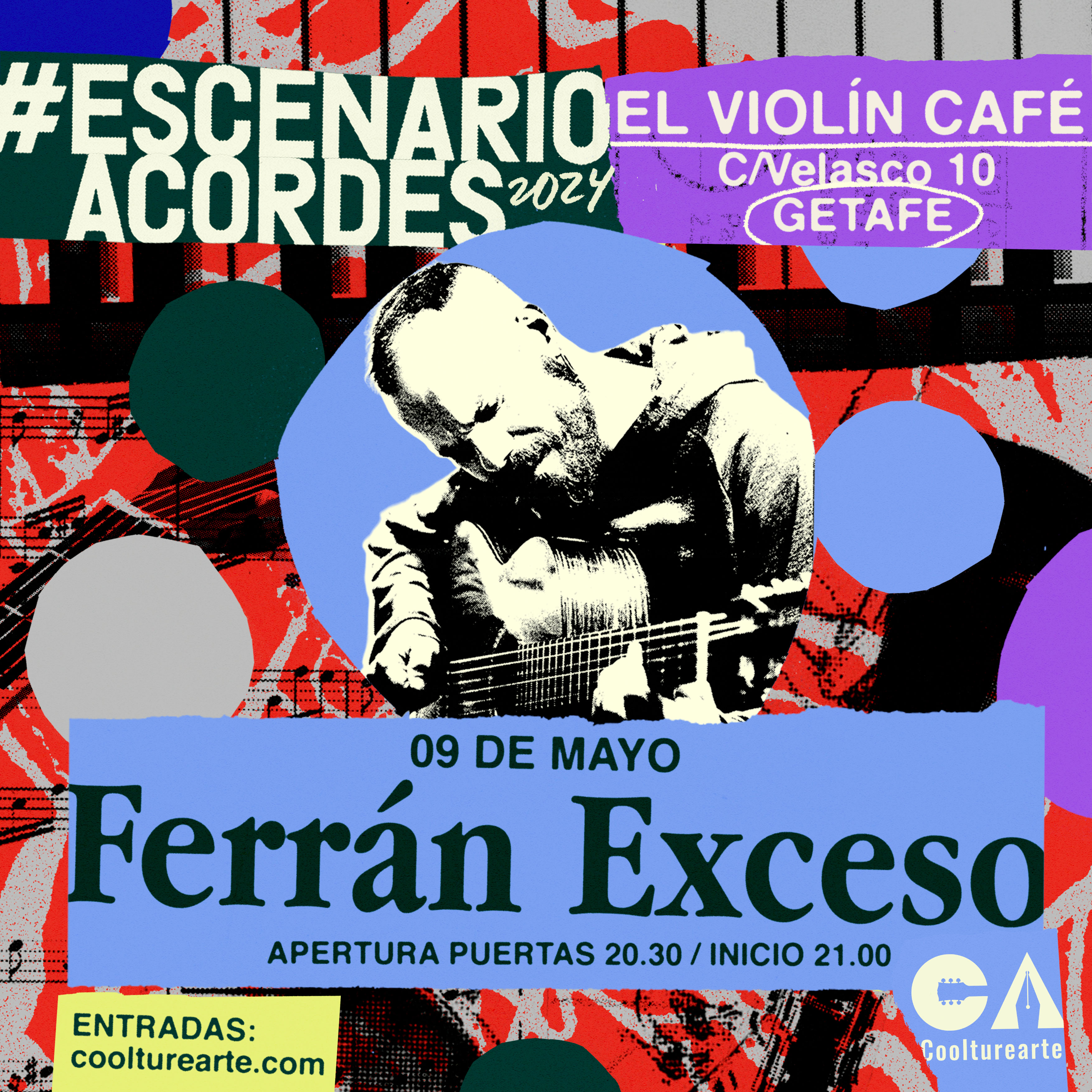 Promotional photograph of Ferrán Exceso en Getafe.