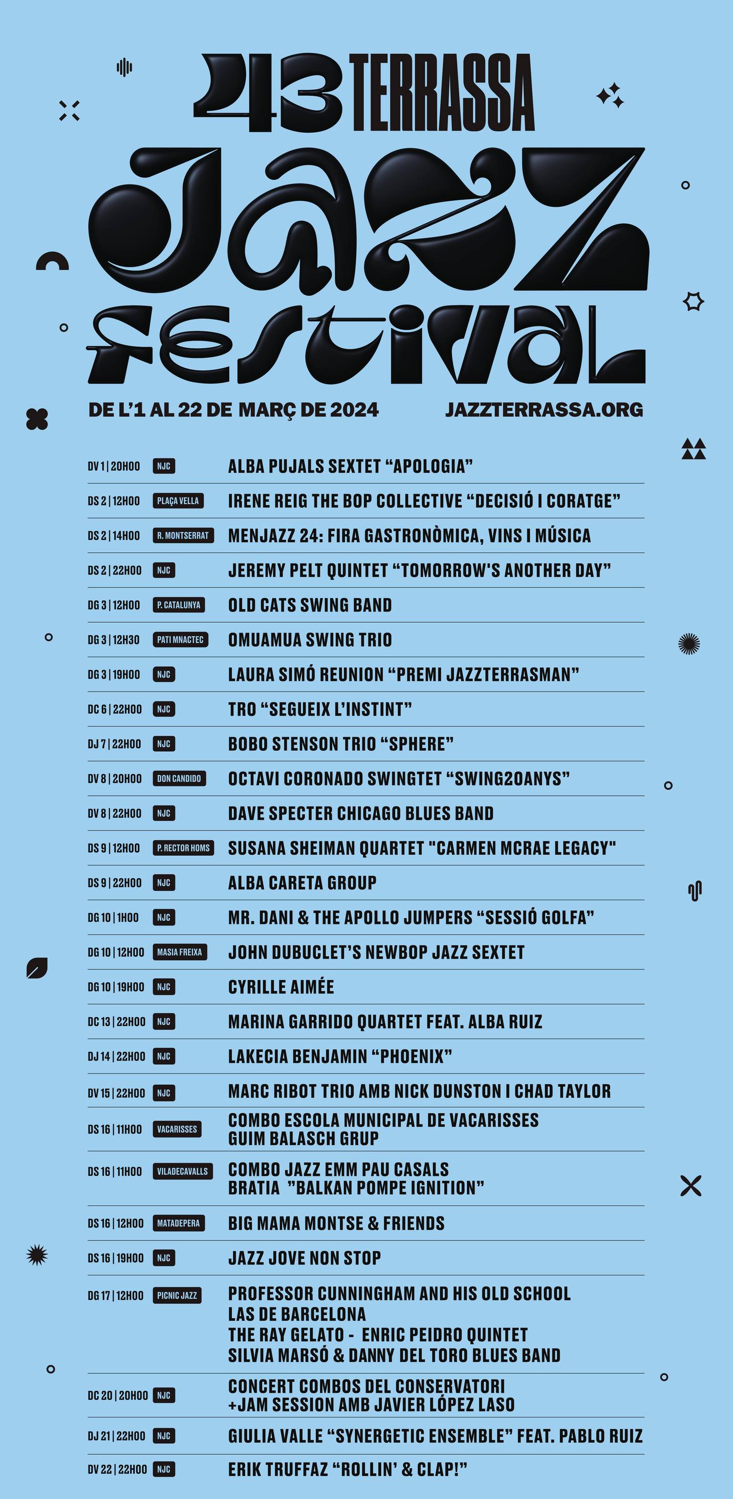 Fotografía promocional de Festival de Jazz Terrassa 2024