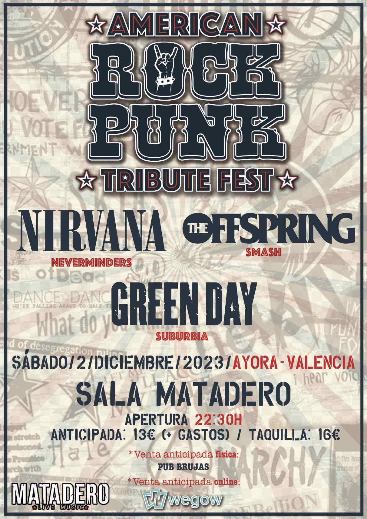 Promofoto von Festival de Tributos AMERICAN ROCK PUNK (Ayora-Valencia).