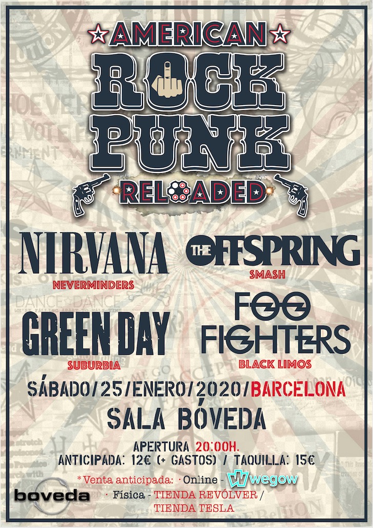 Festival de Tributos AMERICAN ROCK PUNK (Barcelona)