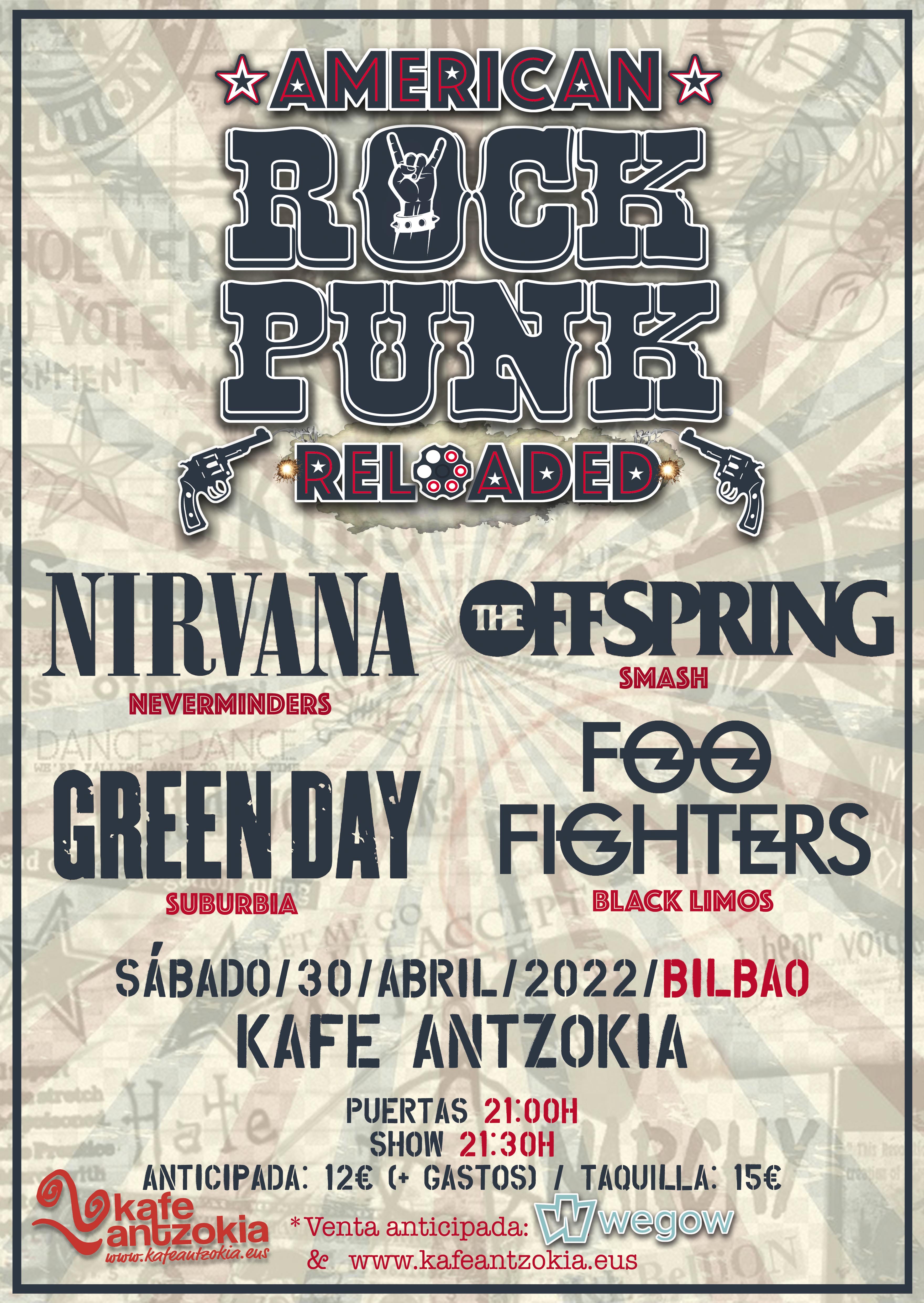 Fotografía promocional de Festival de Tributos AMERICAN ROCK PUNK (Bilbao)