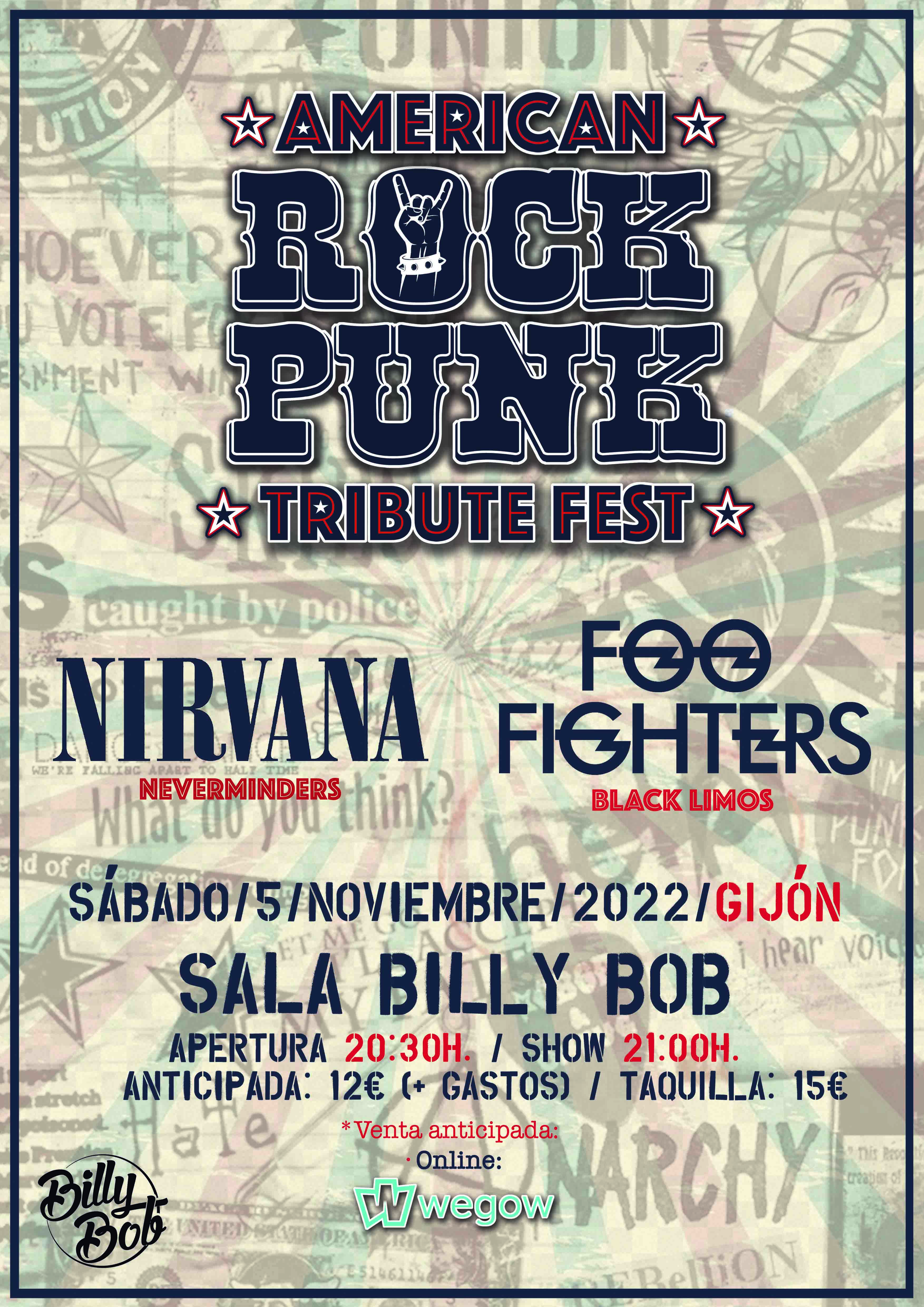 Festival de Tributos AMERICAN ROCK PUNK (Gijón). Tickets, lineup, bands for  Festival de Tributos AMERICAN ROCK PUNK (Gijón) | Wegow Spain