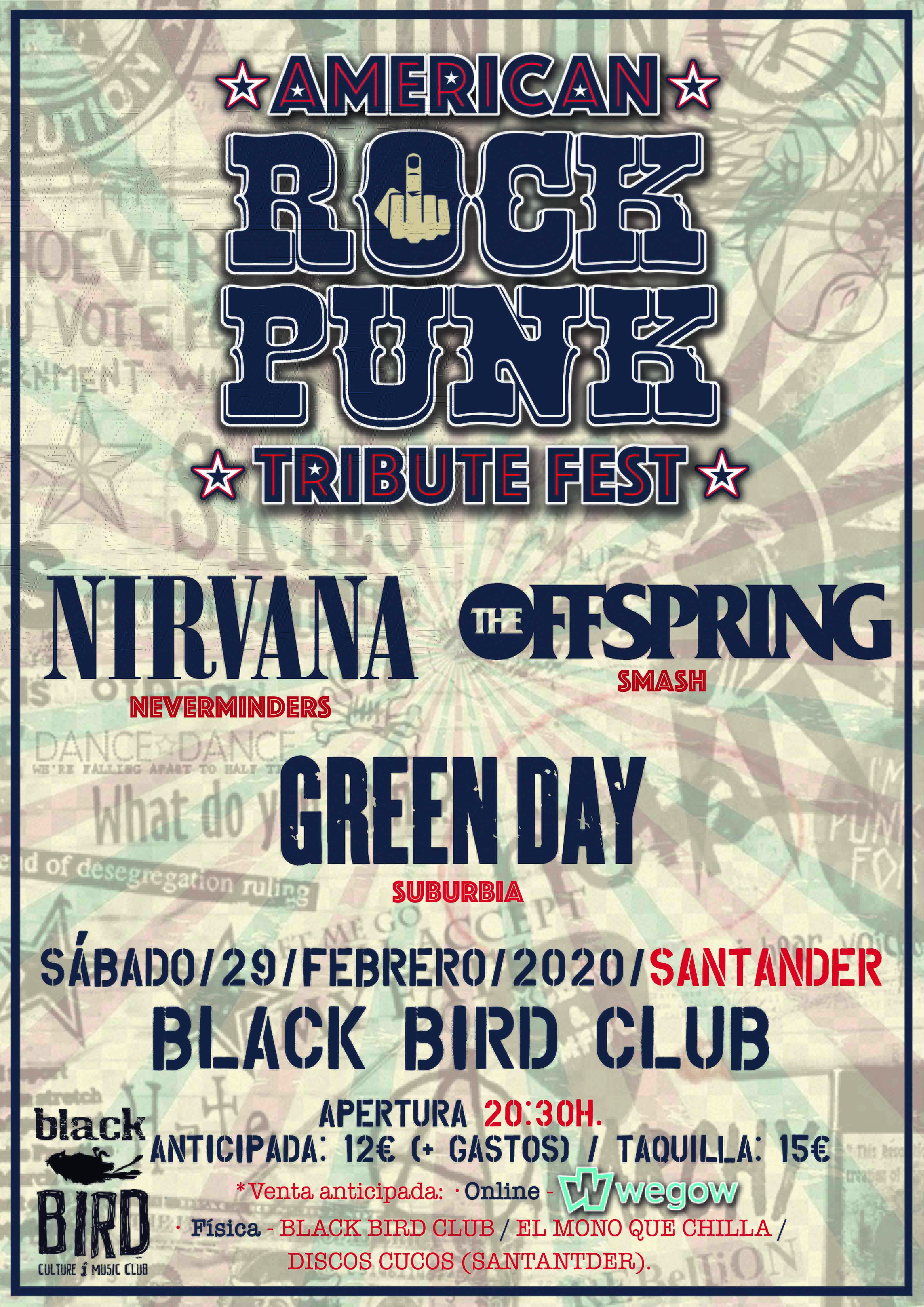 Fotografia promocional de Festival de Tributos AMERICAN ROCK PUNK (Santander).