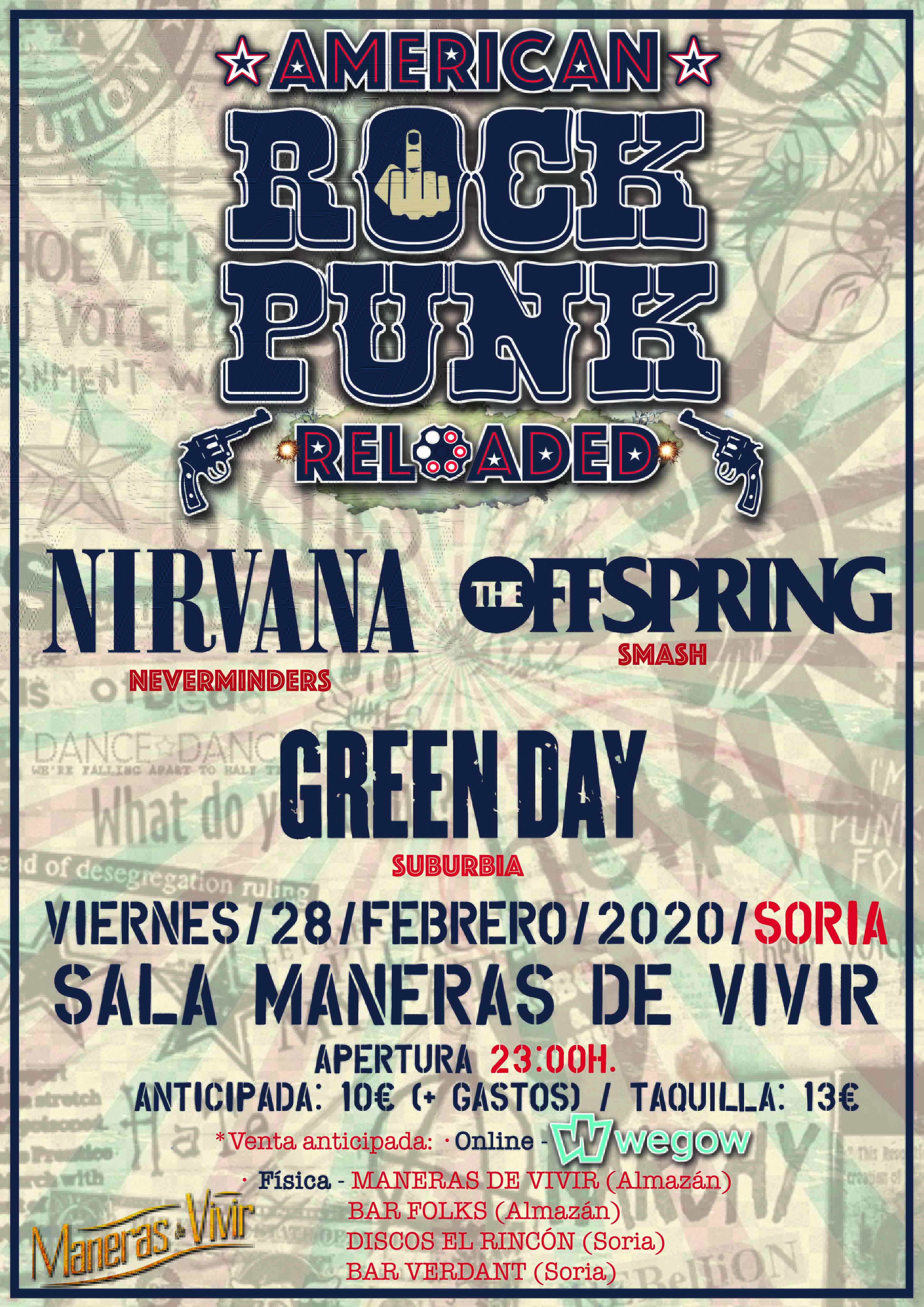 Fotografía promocional de Festival de Tributos AMERICAN ROCK PUNK (Soria)