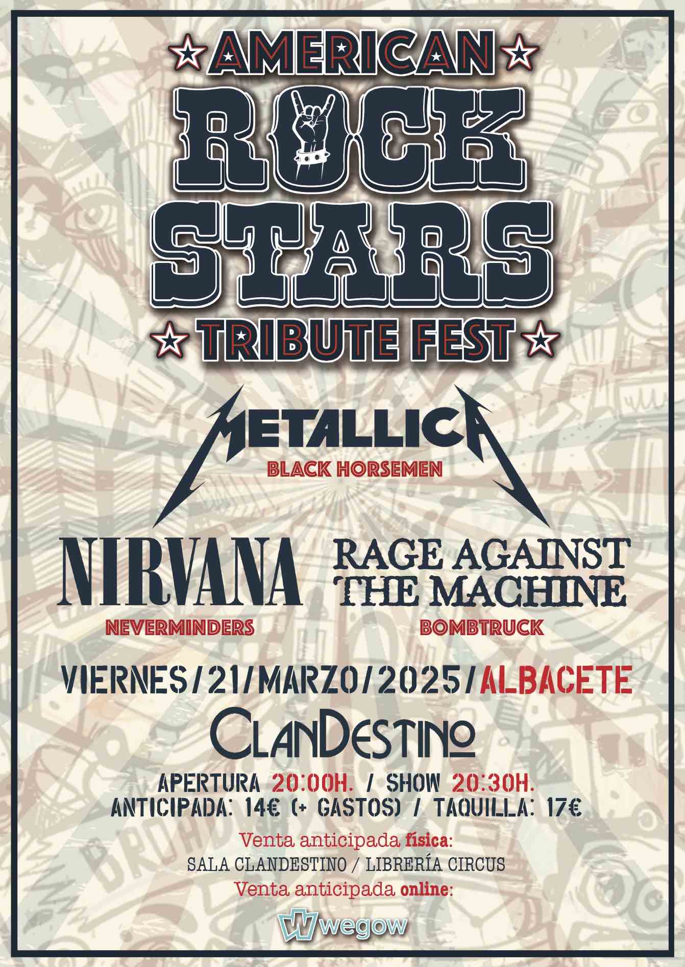 Fotografía promocional de Festival de Tributos AMERICAN ROCK STARS (Albacete)
