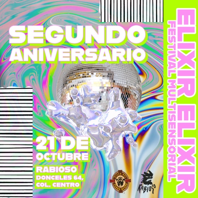 Fotografía promocional de Festival Elixir Segundo Aniversario en Rabioso!