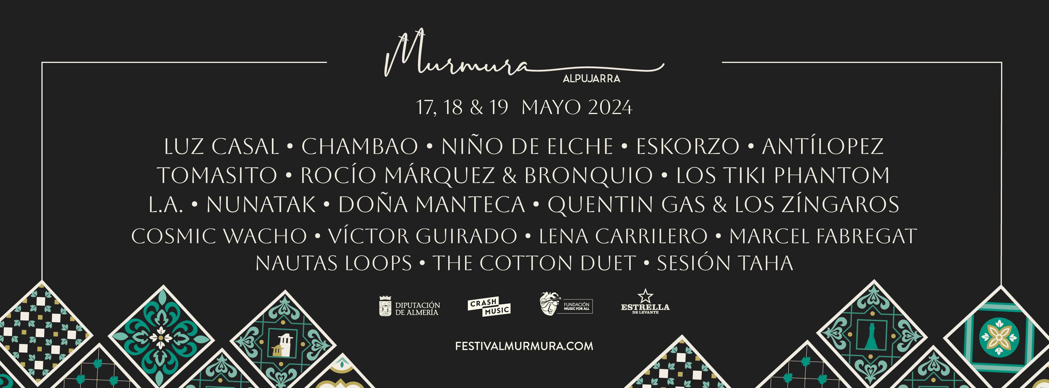 Fotografía promocional de Festival Murmura 2024