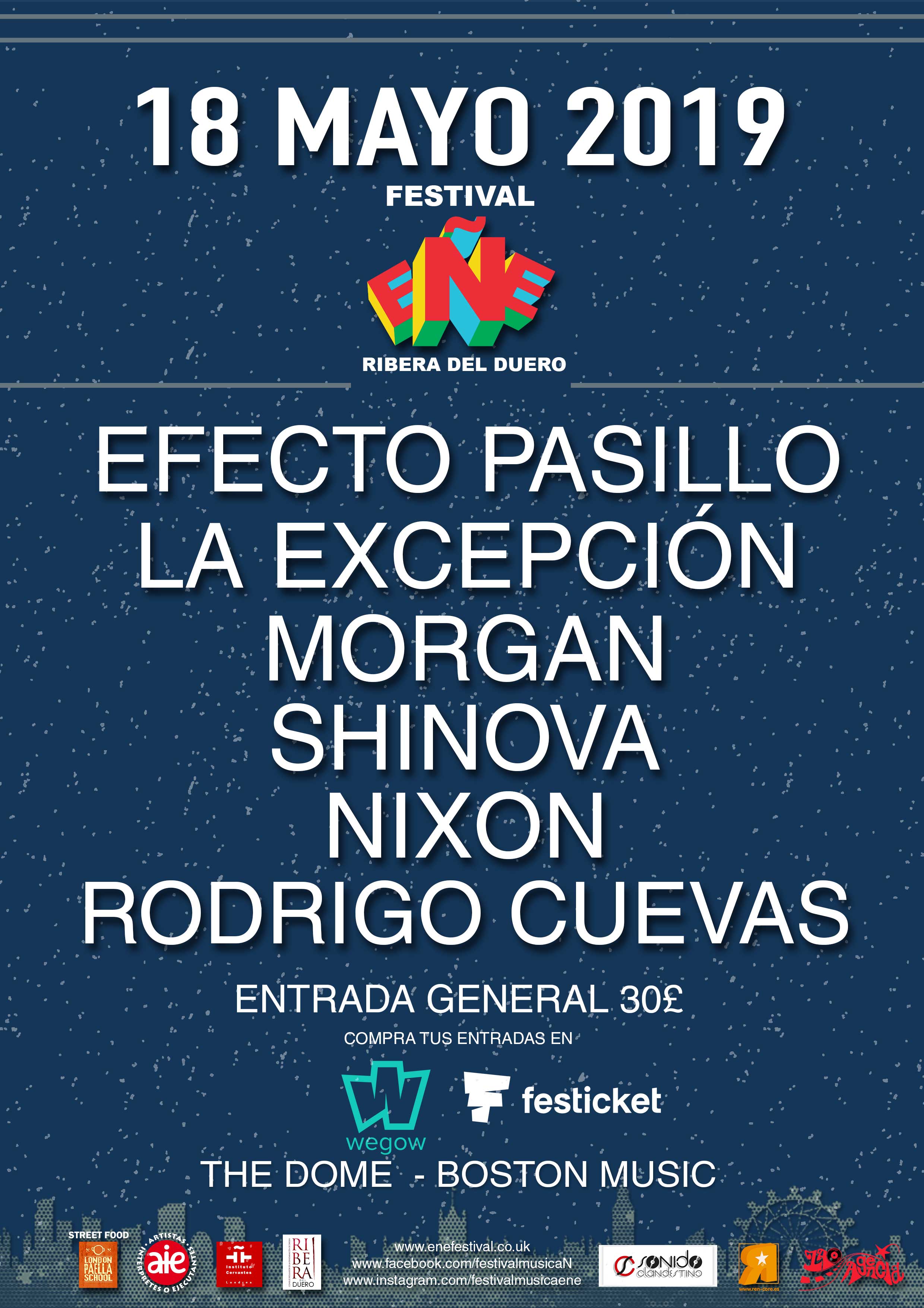 Fotografía promocional de Festival Música eñe en Londres 2019