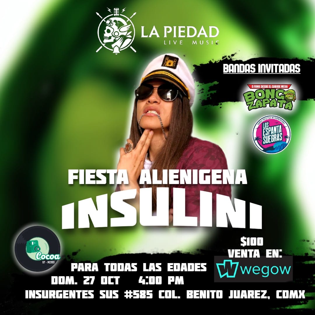 Fotografía promocional de Fiesta alienígena Insulini