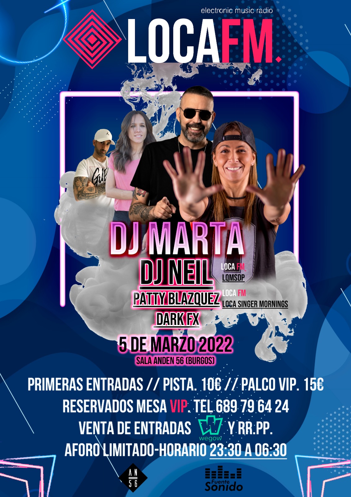 Fotografía promocional de FIESTA LOCA FM