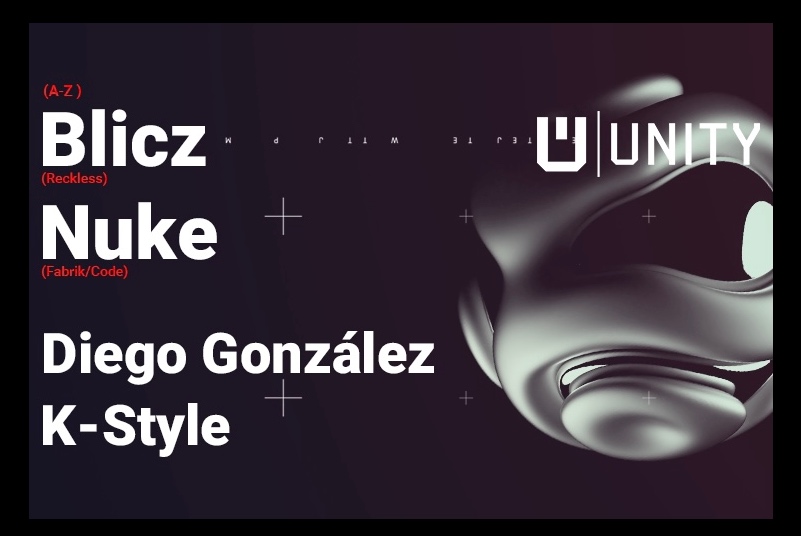 Fotografía promocional de Fiesta Unity con Blicz y Nuke