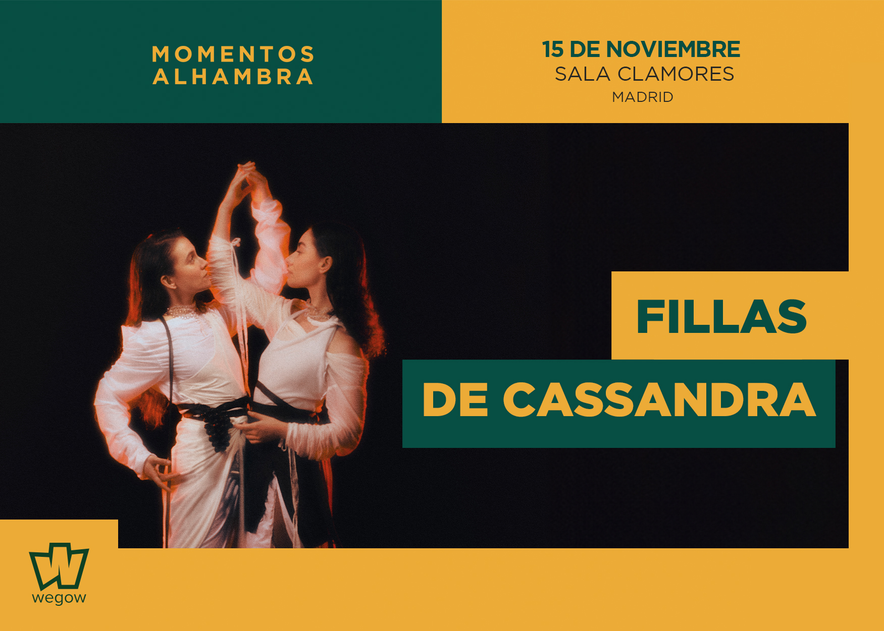 Fotografía promocional de Fillas de Cassandra en Madrid | Momentos Alhambra