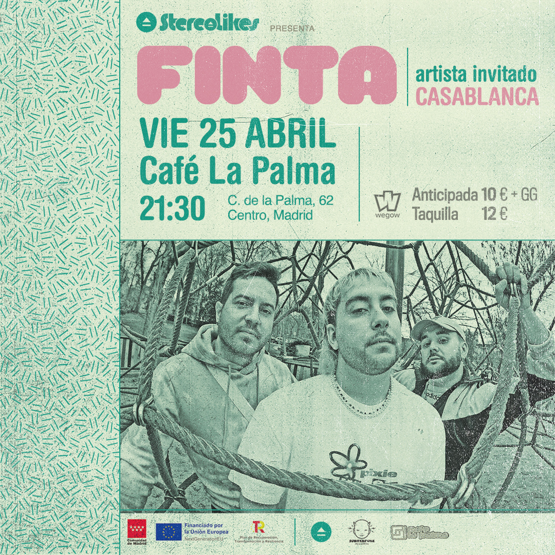 Fotografía promocional de FINTA en Cafe la Palma + CASABLANCA