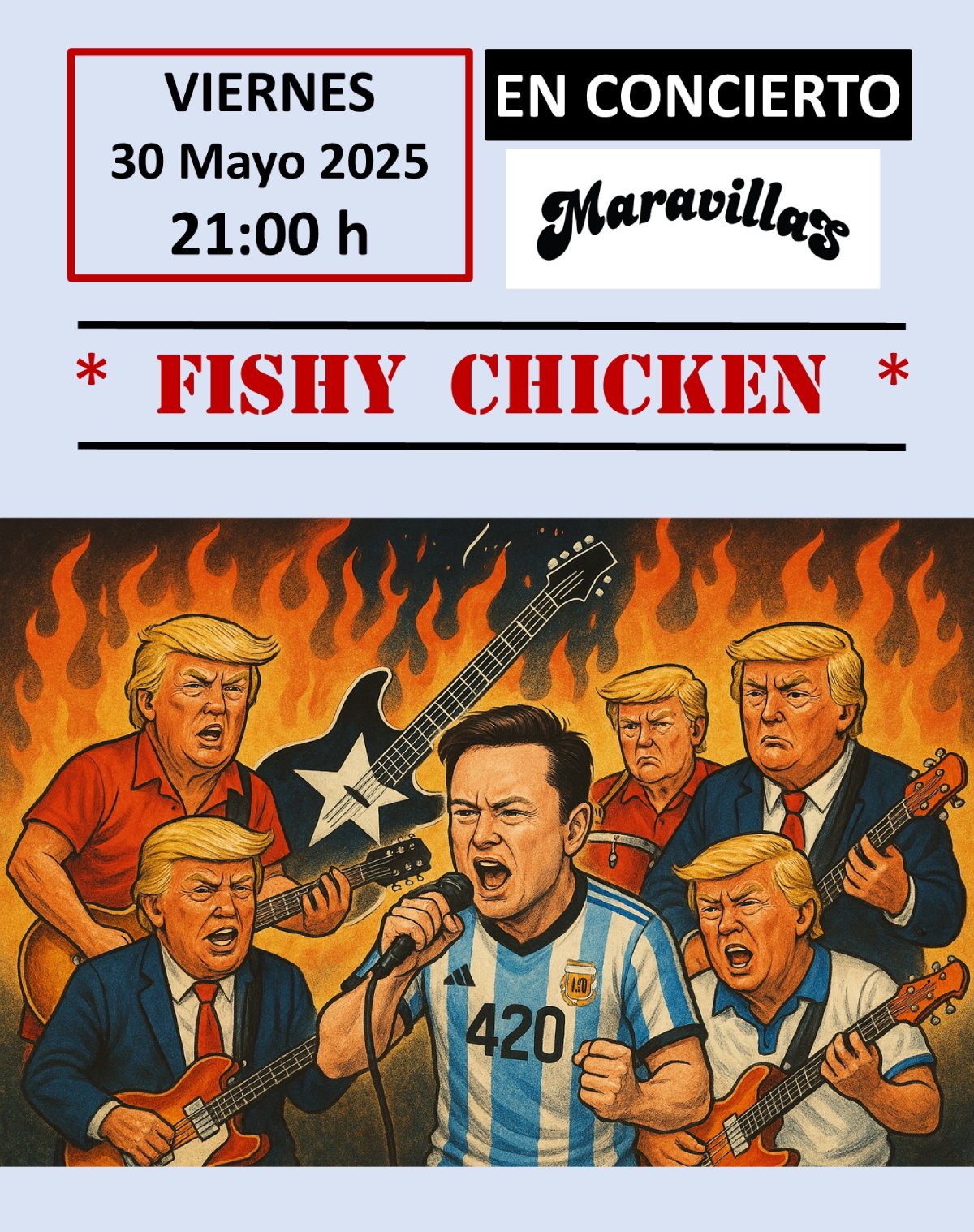 Fotografía promocional de Fishy Chicken en Maravillas: el retorno